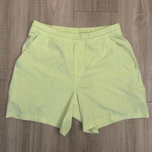 Men's Lululemon Pacebreaker Linerless 5" Neon Green Shorts